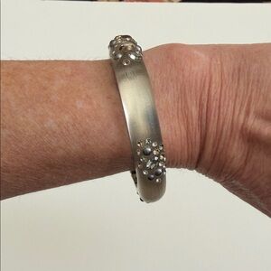 Alexis Bittar Silver Lucite Bracelet